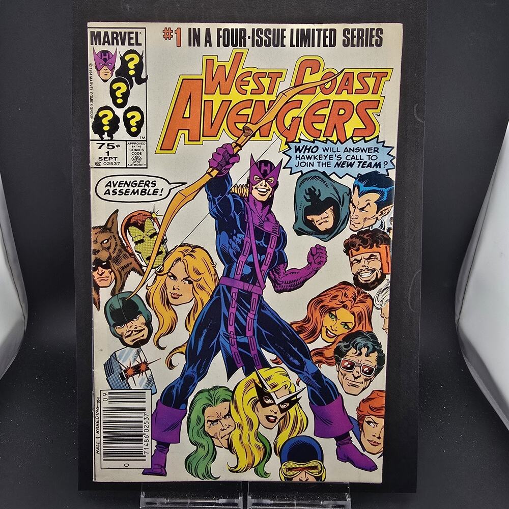 West Coast Avengers 1 (1984) Newsstand Variant VF/NM 8.0-8.5 Key 1st Team App